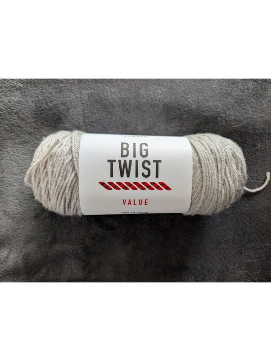 Big Twist Other - Big Twist Value Acrylic Yarn‎ - Soft Gray
